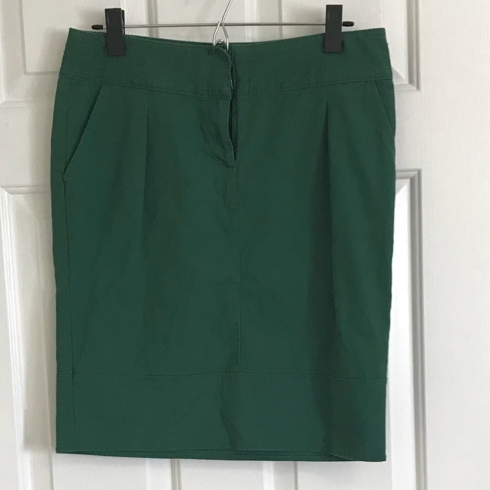 Talbots Green Denim Skirt